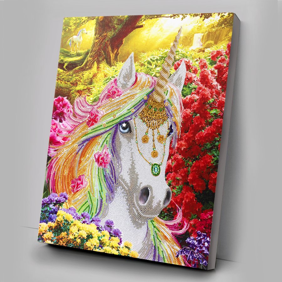 "Unicorn Forest" Crystal Art Canvas 40x50cm