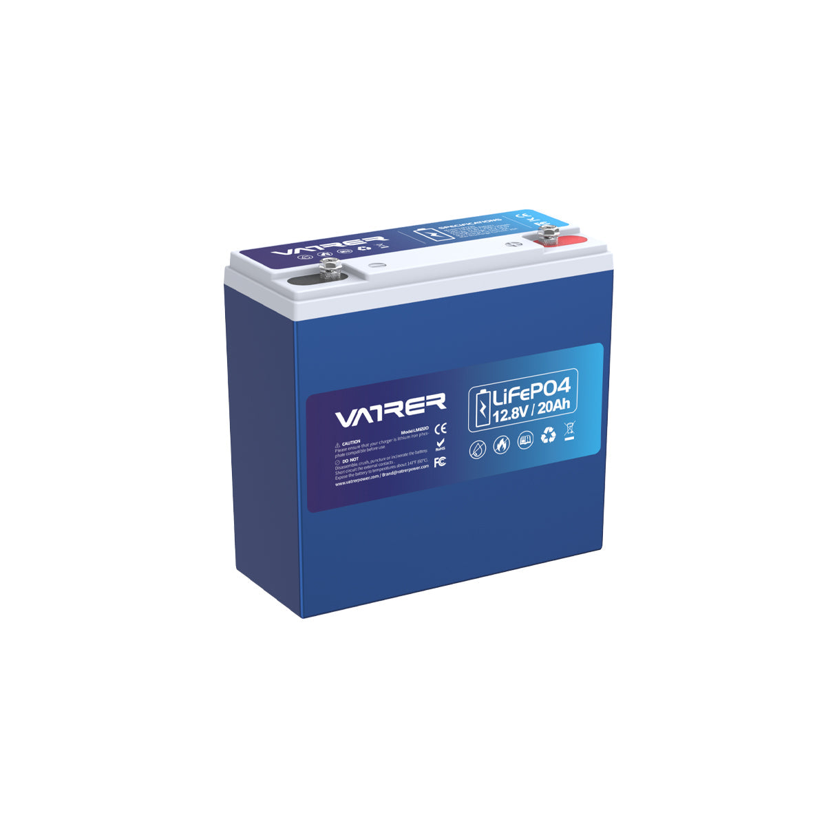 Vatrer 12V 20AH LiFePO4 Rechargeable Deep Cycle Lithium Battery - 2 PACK($67.49/Each)