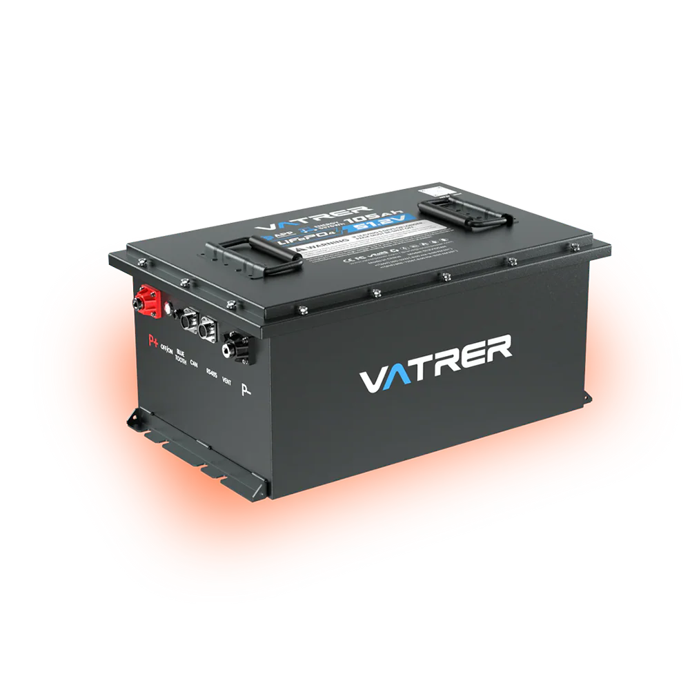 Vatrer 48V 105Ah Lithium Heated Golf Cart Battery 200A BMS - 2 PACK