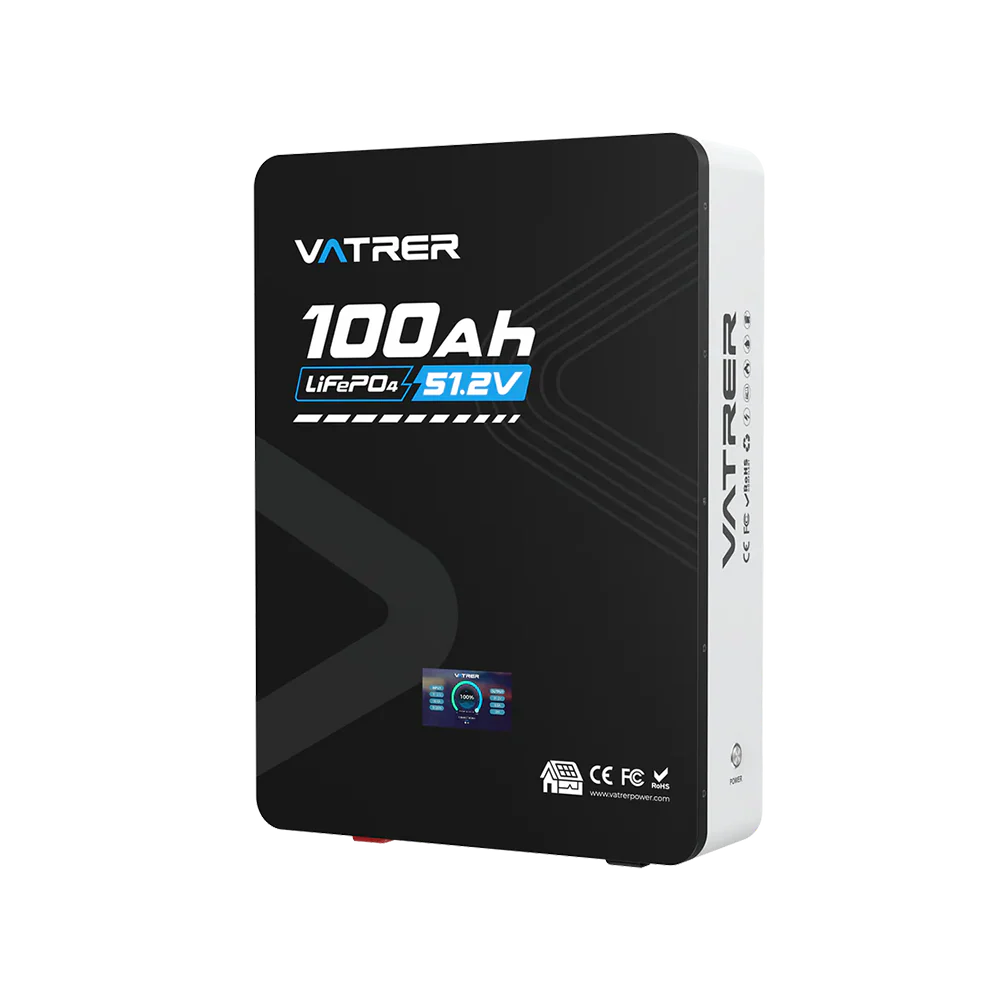 Vatrer 48V (51.2V) 100Ah Wall-Mounted Lithium Battery - 10 PACK