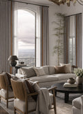 Vintage Style Cotton Linen Curtains - By Zhiqiu
