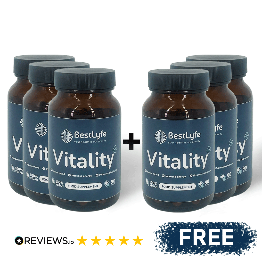 Vitality+ - 90 capsules - Buy 3 Get 3 Free £12.46/each