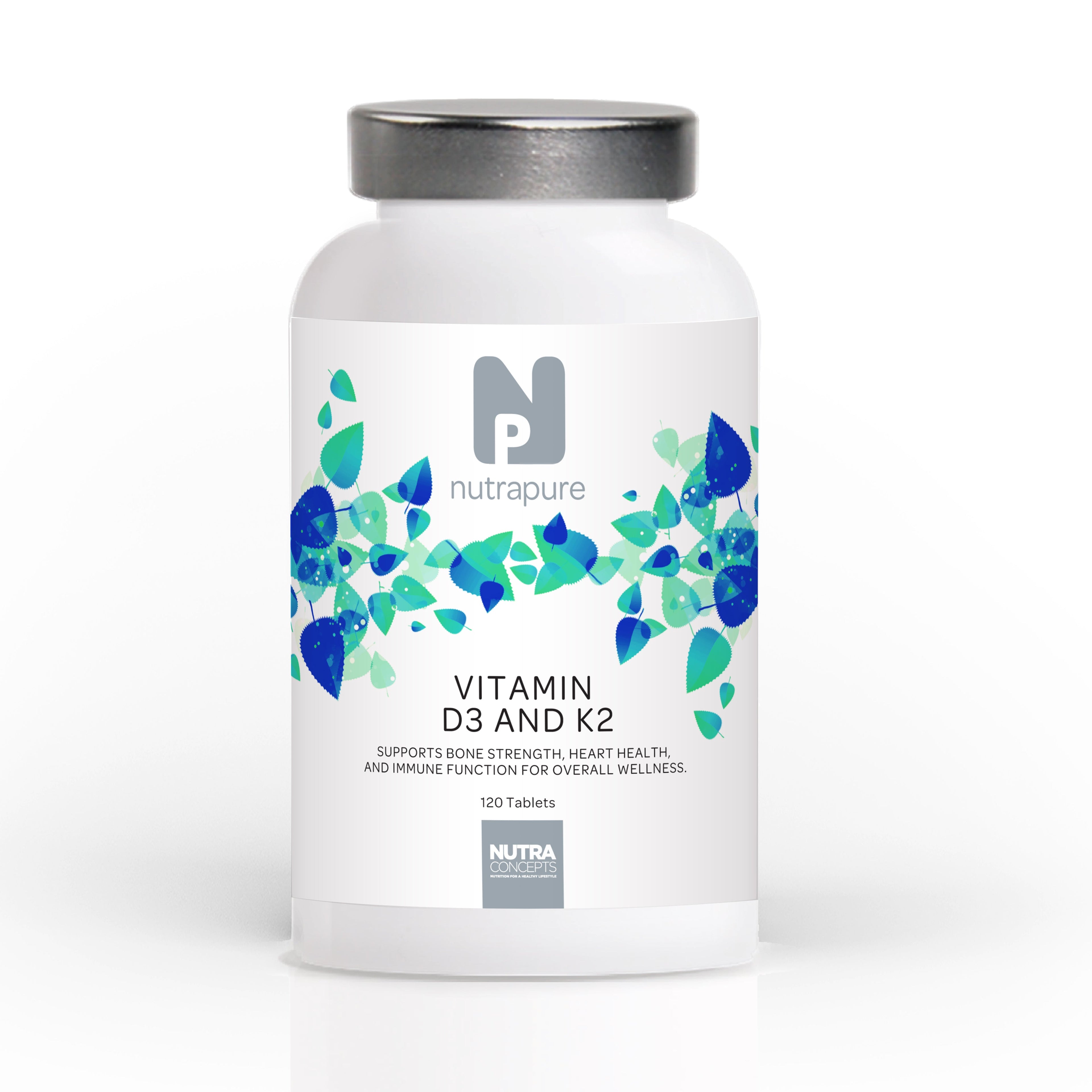 Nutrapure Vitamin D3 & K2 - 120 Capsules