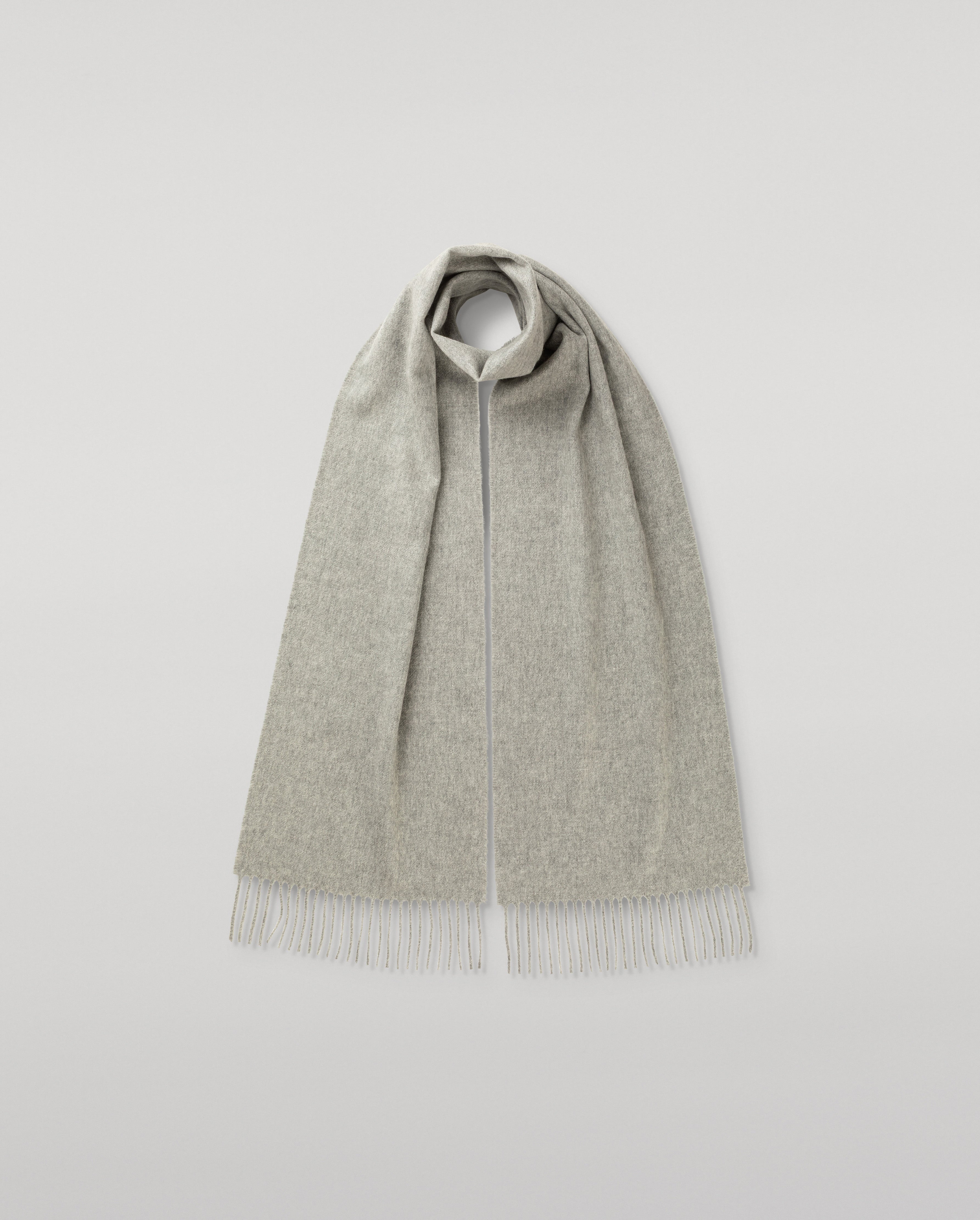 Light Grey Cashmere Scarf