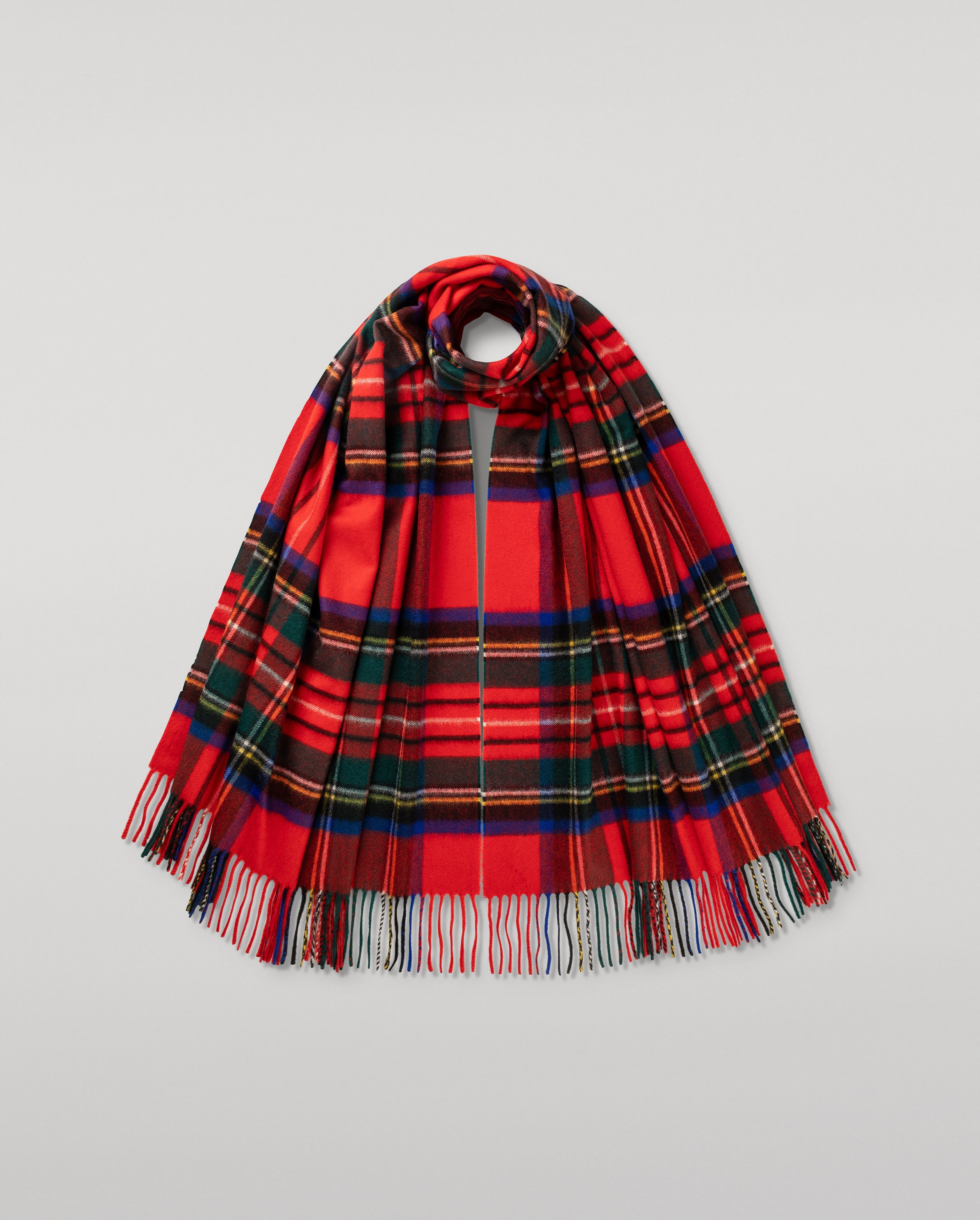 Royal Stewart Tartan Cashmere Stole