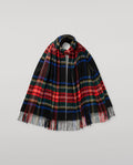 Black Stewart Tartan Cashmere Stole