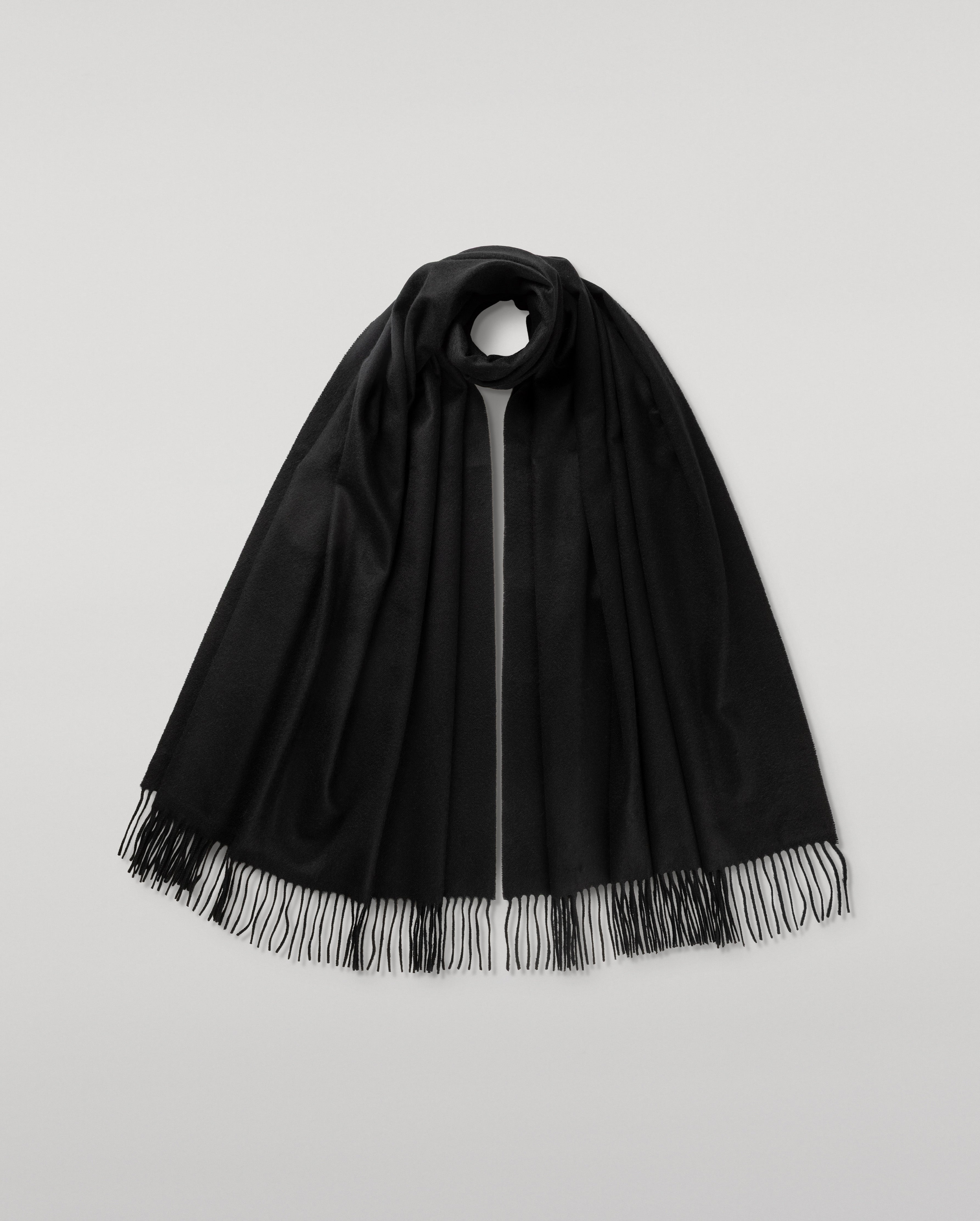 Black Cashmere Stole