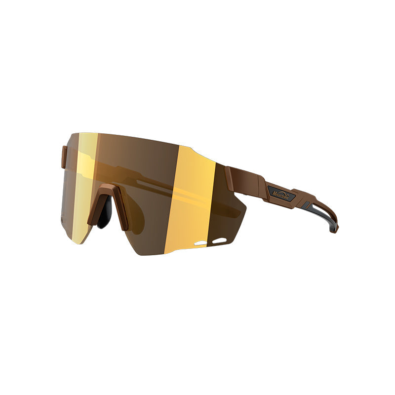 WINDBREAKER Classic Cycling Sunglasses - Brown + Black