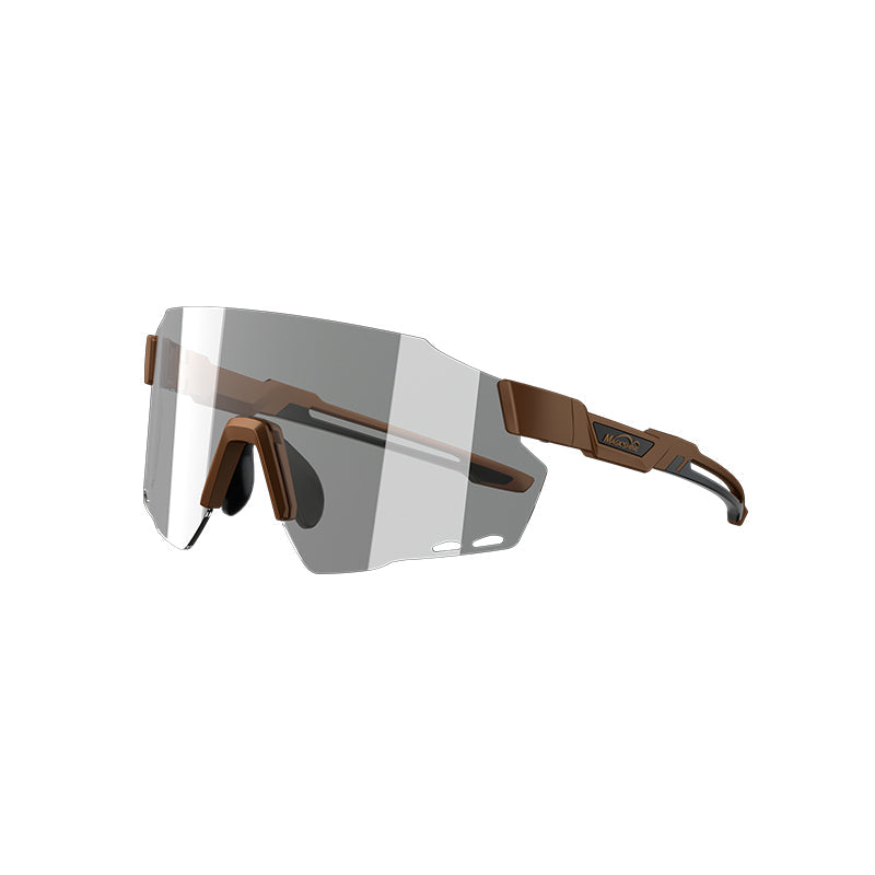 WINDBREAKER Photochromic Cycling Sunglasses - Brown+ Black