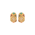 1980s Vintage D'Orlan Hoop Clip-On Earrings