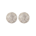 1980s Vintage D'Orlan Swarovski Crystal Round Earrings - Post