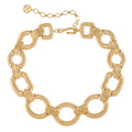 1980s Vintage Givenchy Ribbed Link Necklace