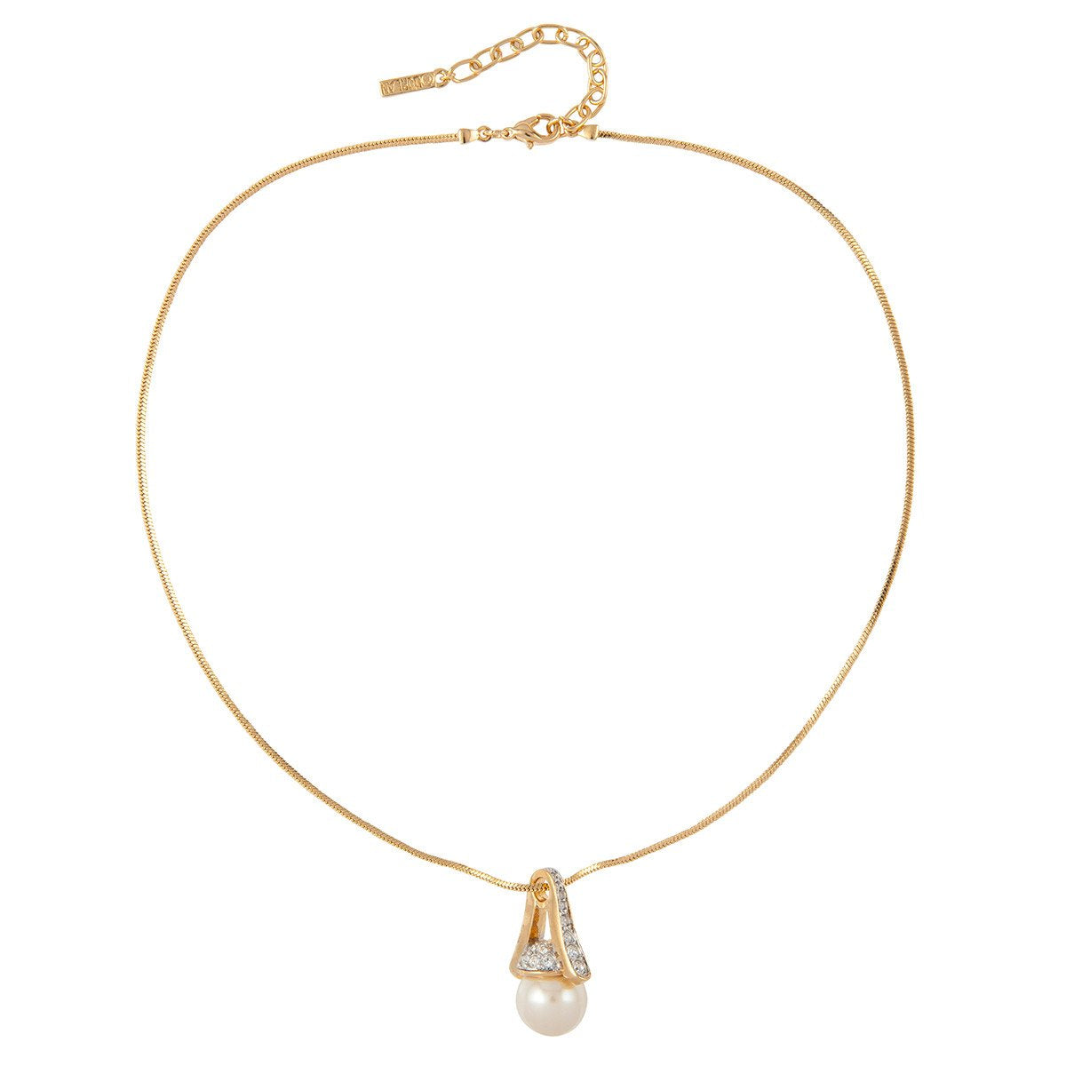 1980s Vintage D'Orlan Swarovski Crystal Drop Necklace
