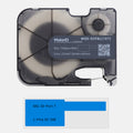 P-Flag Matte Polypropylene Labels with Ribbon for P31 Industrial Label Printer-0.98"H x1.50"W(100pcs/roll) - Blue