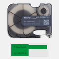 P-Flag Matte Polypropylene Labels with Ribbon for P31 Industrial Label Printer-0.98"H x1.50"W(100pcs/roll) - Green