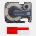 P-Flag Matte Polypropylene Labels with Ribbon for P31 Industrial Label Printer-0.98"H x1.50"W(100pcs/roll) - Red