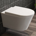 HOROW W384 Wand-WC spülrandlos, Hänge-Toilette mit 360° Superspin-Spülung