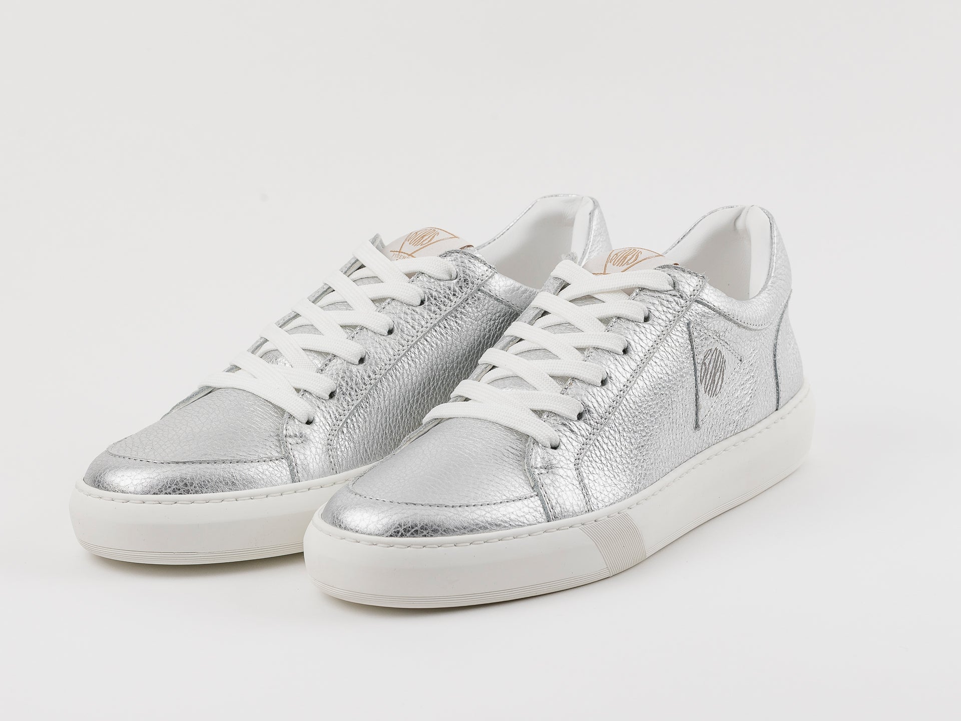 WANDERLUST - Sneakers argento in pelle shimmer - 40