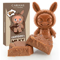 Viral Cartoon Chocolate Bar with Nutella Hazelnut Cream Filling