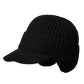 Winter Ear Protection Baseball Caps - Black