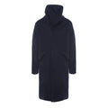 Parka blu in lana e cashmere - 52