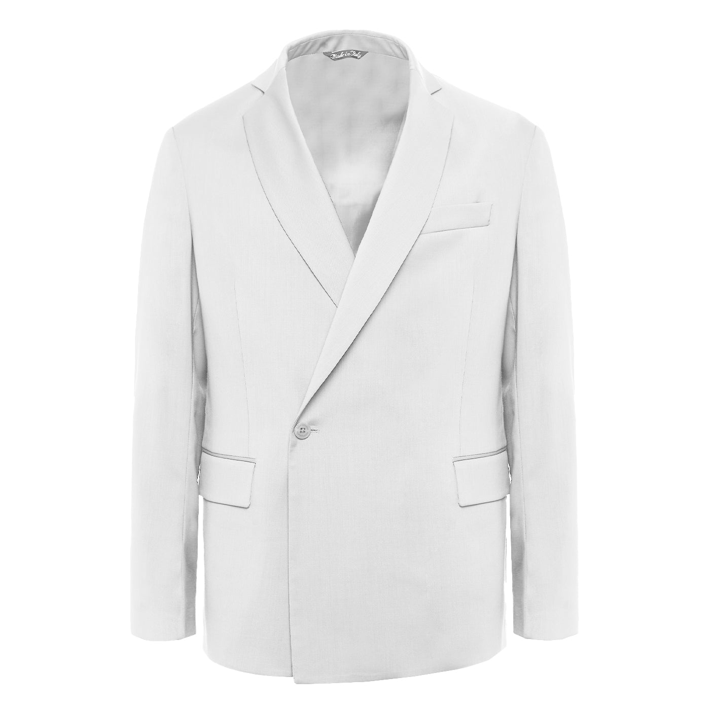 Blazer Demna bianco in flanella di lana - 50