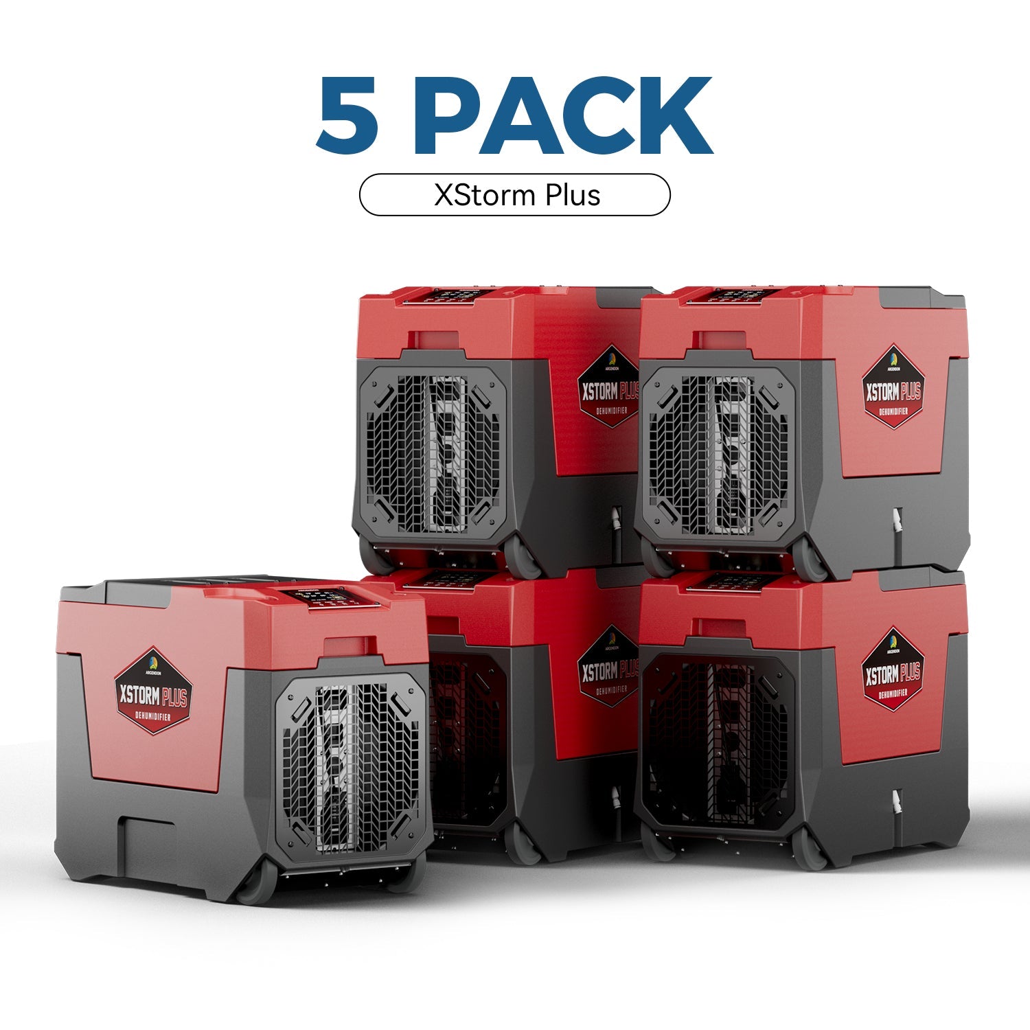 Argendon Wholesale Pack – XStorm Plus, 180-Pint Industrial & Commercial Dehumidifier with Pump
