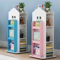 Kids' House Frame Rotating Bookshelf