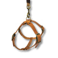 No Fuss Y-Tuig Hond Leer | Camel (cognac) - Small / Oud Messing