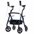 YF-9008F All-Terrain Heavy Duty Upright Walker 10" Wheels - Blue
