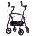 YF-9008F All-Terrain Heavy Duty Upright Walker 10" Wheels - Purple