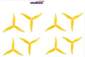 GEMFAN HURRICANE 51477 3 BLADE PROPELLER (Pack of 8) - Yellow
