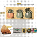 Zerbino Ingresso casa Divertente Simpatico cm 23X53 Tappeto Antiscivolo in Cocco - Cactus