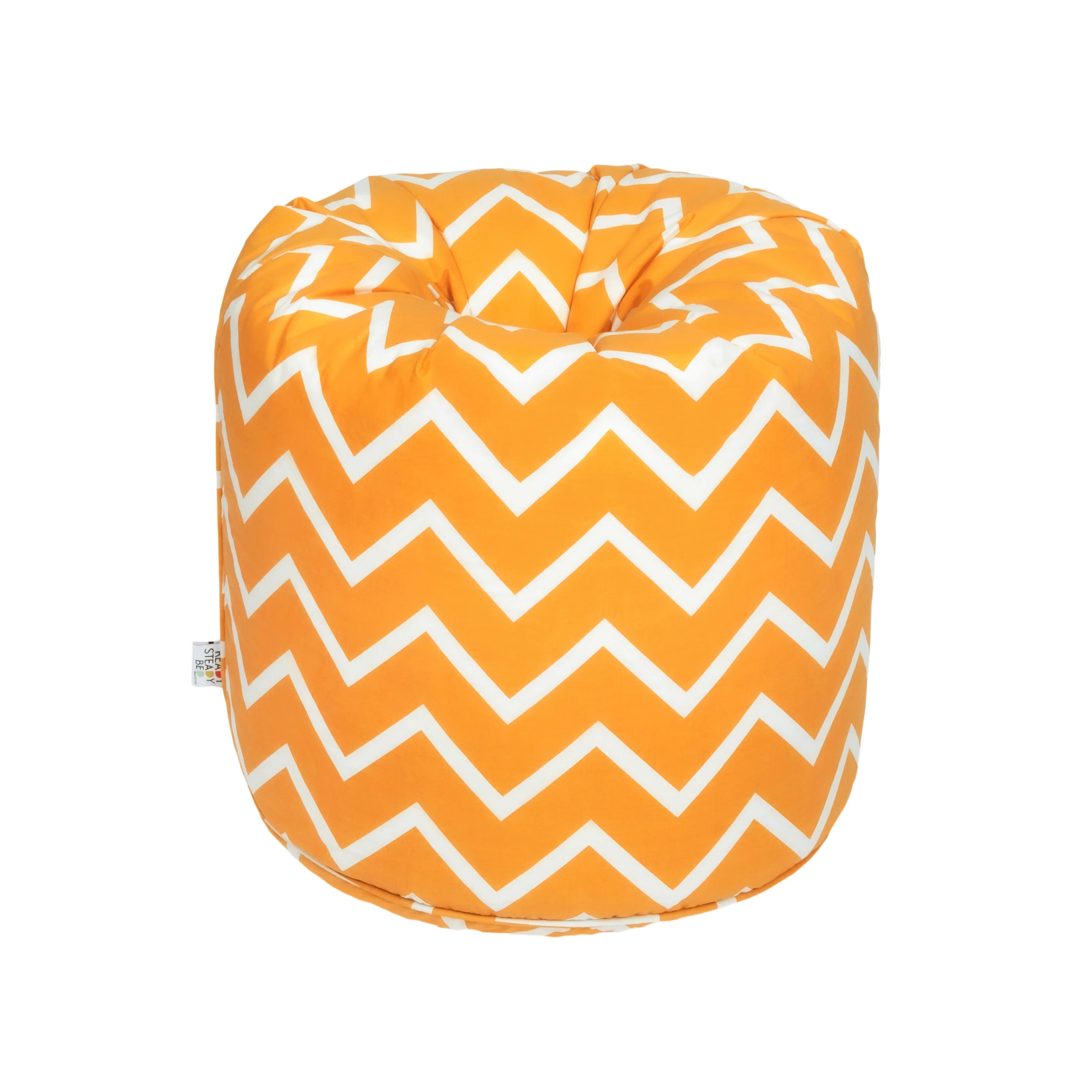 Bean Bag Chair Kids Bean Bags Printed Round Kiddies Beanbag with Carry Handle - Zigzag