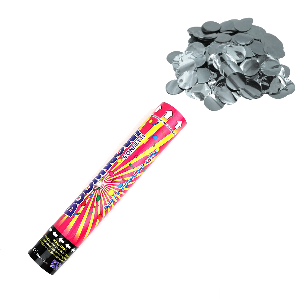 Confettikanon (Zilver)