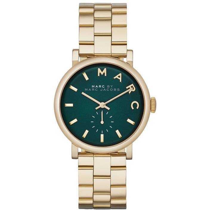 Marc Jacobs MBM3245 Baker Green Dial Gold-tone Women's Watch