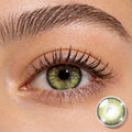 MIIEMO Matcha Bloom Contacts - Fresh Olive & Forest Green Gradient, Matcha-Bloom Pattern | 6 Months Wear 0.00 · 0.00