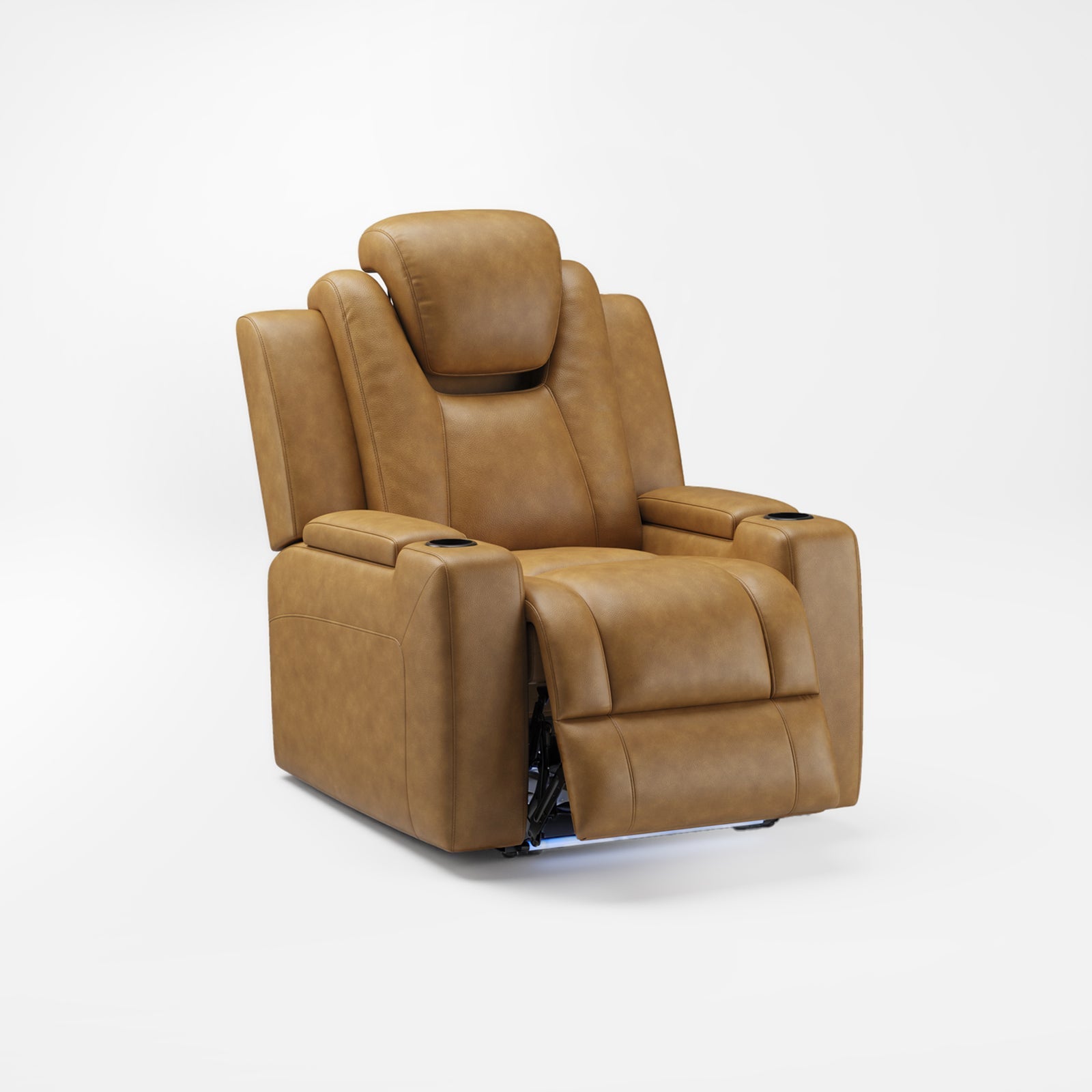 COLAMY SERENO Full-Power Adjustable Recliner Sofa - Light Brown