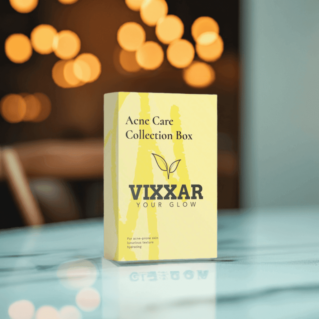 Acne Care Collection Box – 3-Step Clear Skin Routine, COSMOS Natural | Vixxar