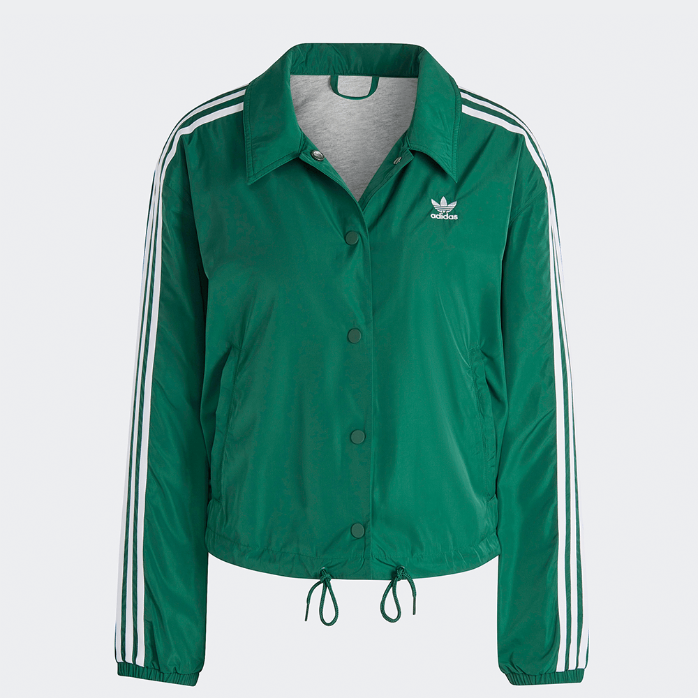 Adidas Classics Coach Jacket W - Dark Green - S / Grün / 100 % recycelter Polyester