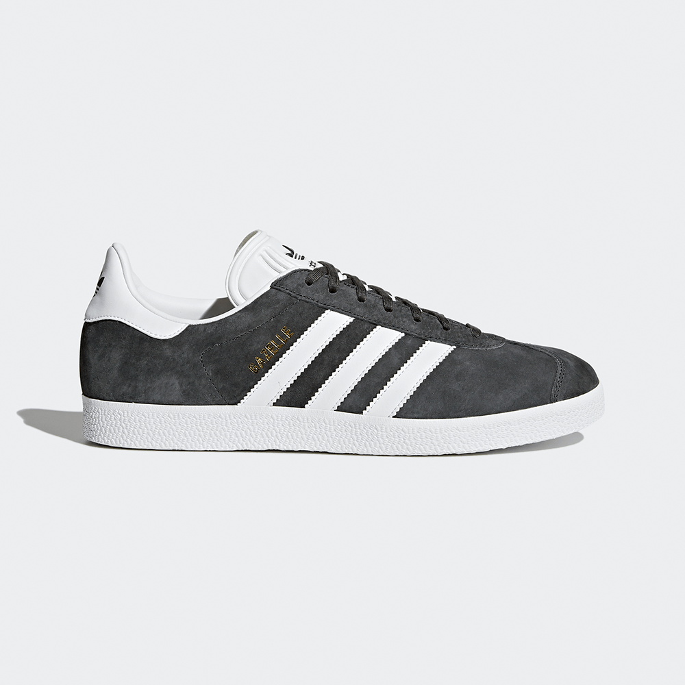 Adidas Gazelle - Dark Grey Heather / White - UK 11.5 | EU 46 2/3