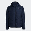 Adidas Itavic 3-Stripes Light Hodded Jacket - Legend Ink - M / Dunkelblau / 100% recycled Polyester