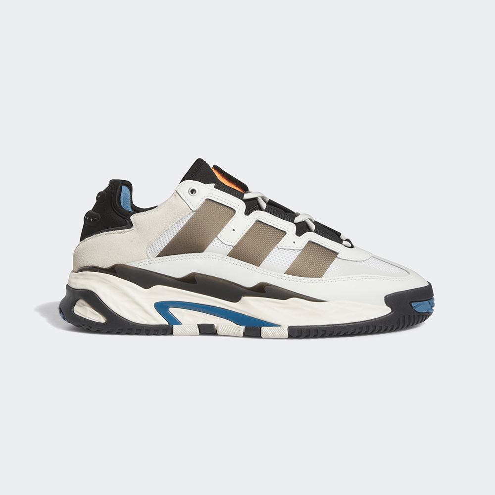 Adidas Niteball - Crystal White / Core Black - UK 8 | EU 42 / Weiss / Leder