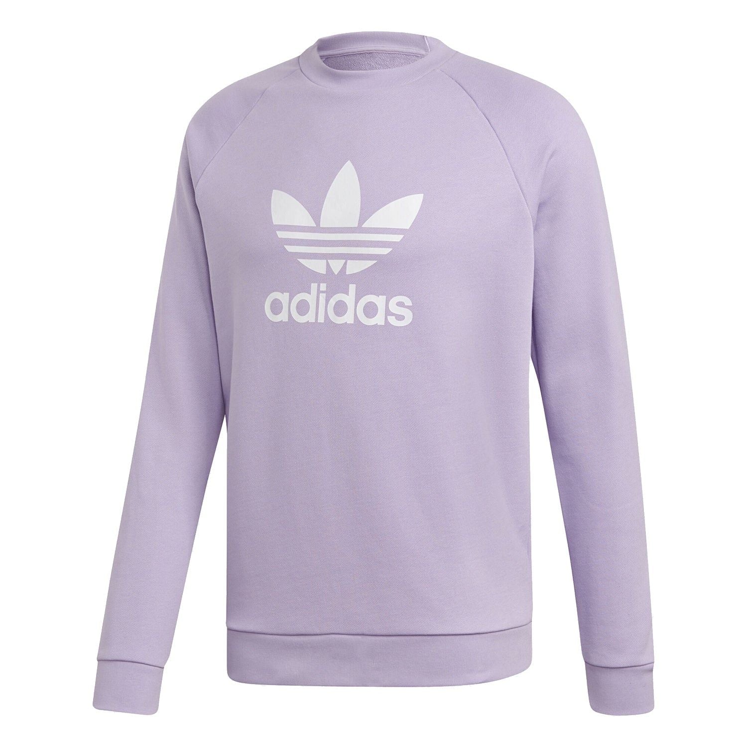 adidas Trefoil Crew Sweatshirt - Purple Glow - XL / Purple