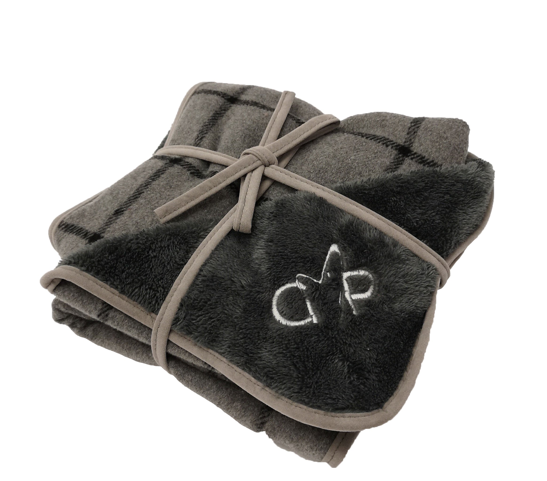Camden Blanket Large (150x100cm) Grey Check - Default Title
