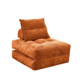 Compact Sofa Bed - Orange / Corduroy
