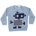 Pullover bambino celeste in lana vergine - 3M