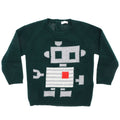 Pullover verde bosco bambino in lana vergine - 18M