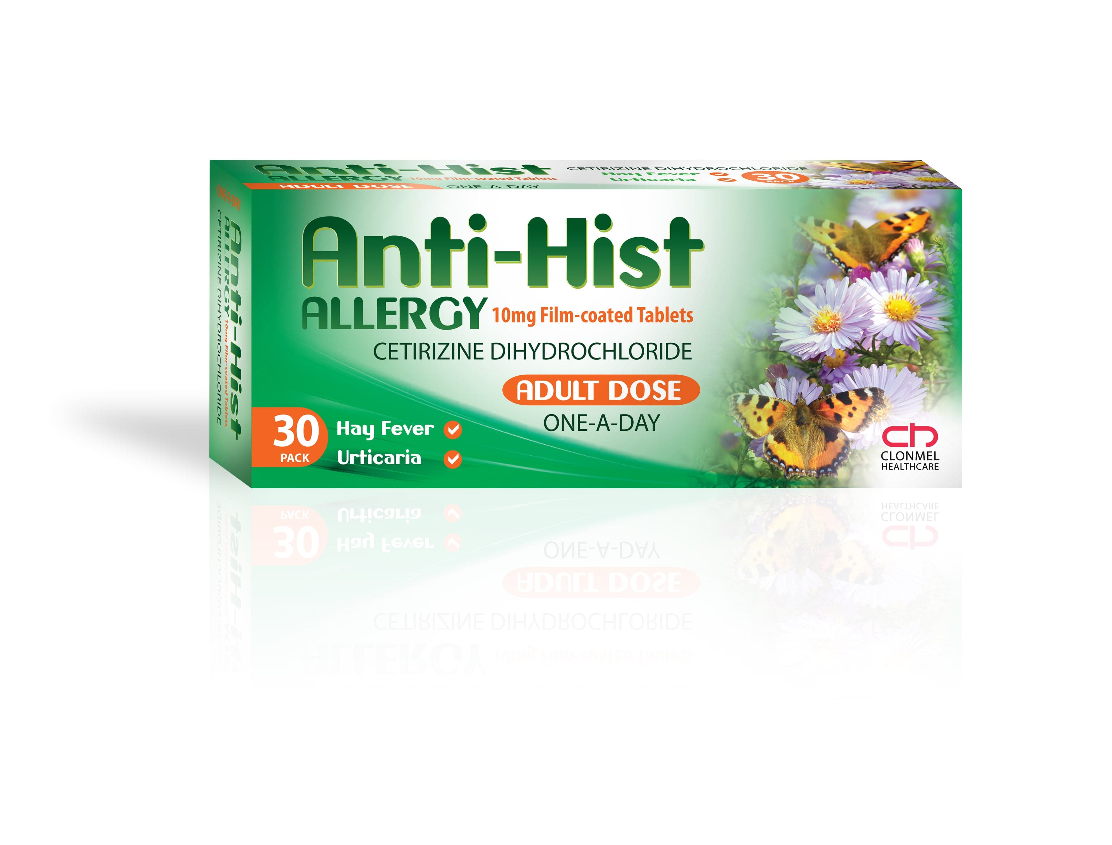 Anti-Hist Allergy Cetirizine 10mg Tablets (30)