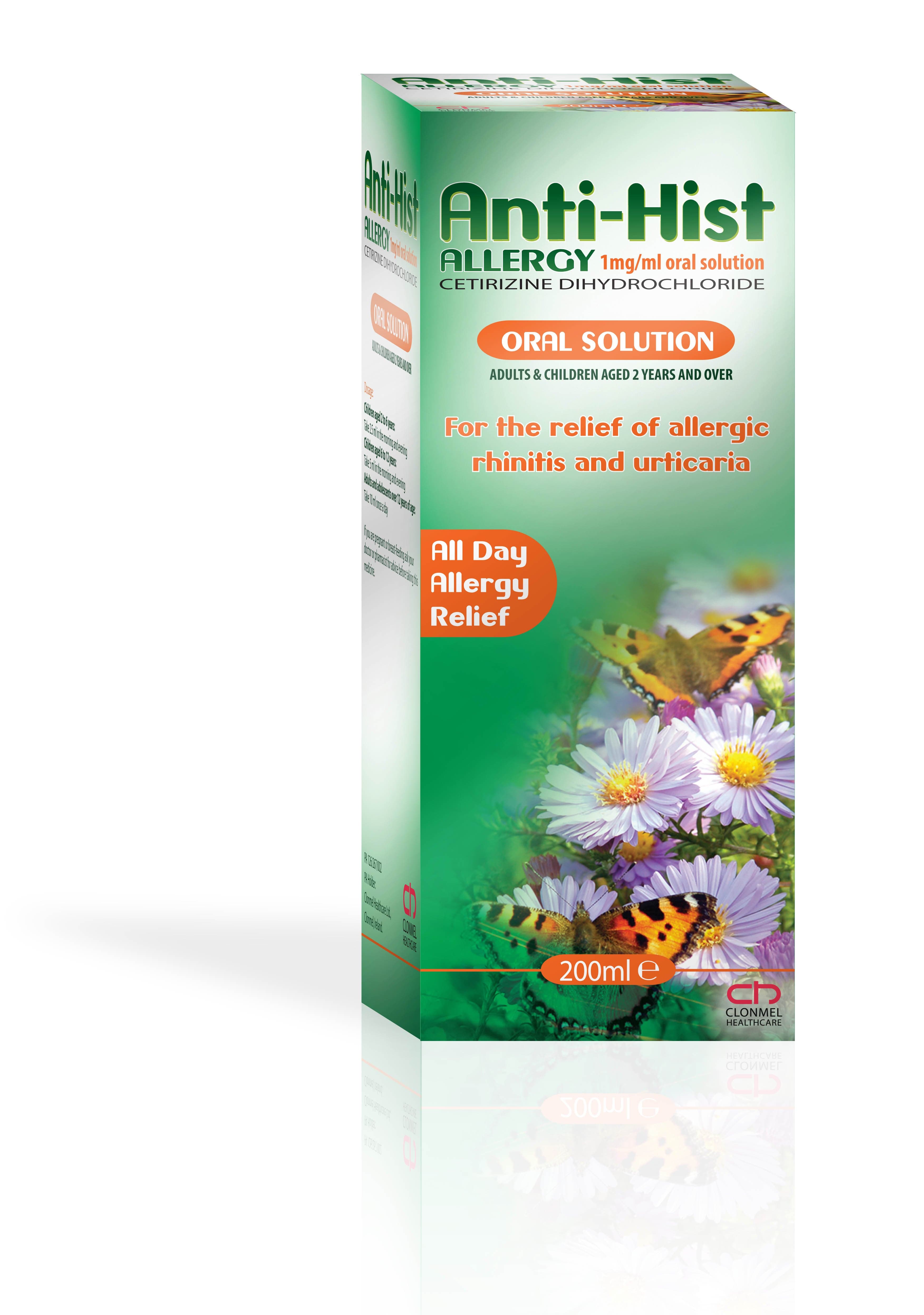 Anti-Hist Allergy Cetirizine 1mg/ml Solution (200ml)